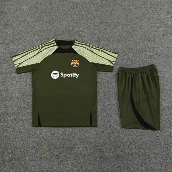 2324 barcelona army green jersey