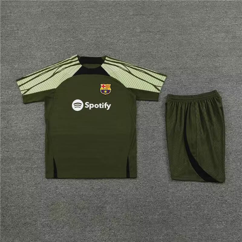2324 barcelona army green jersey