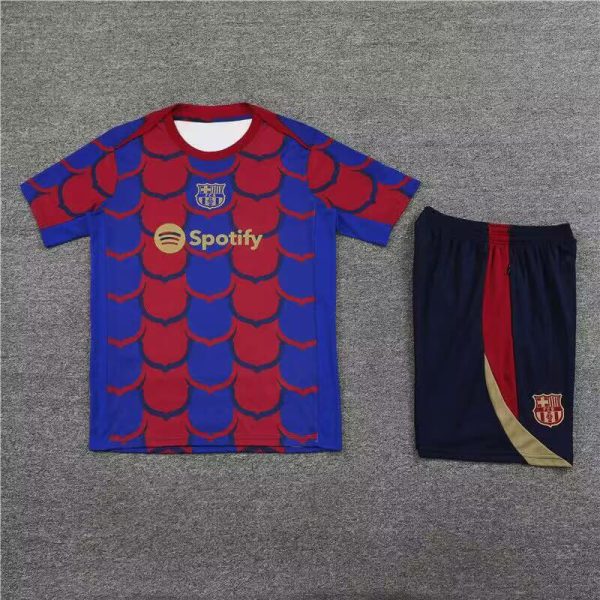 2425 barcelona red and blue camouflage model jersey