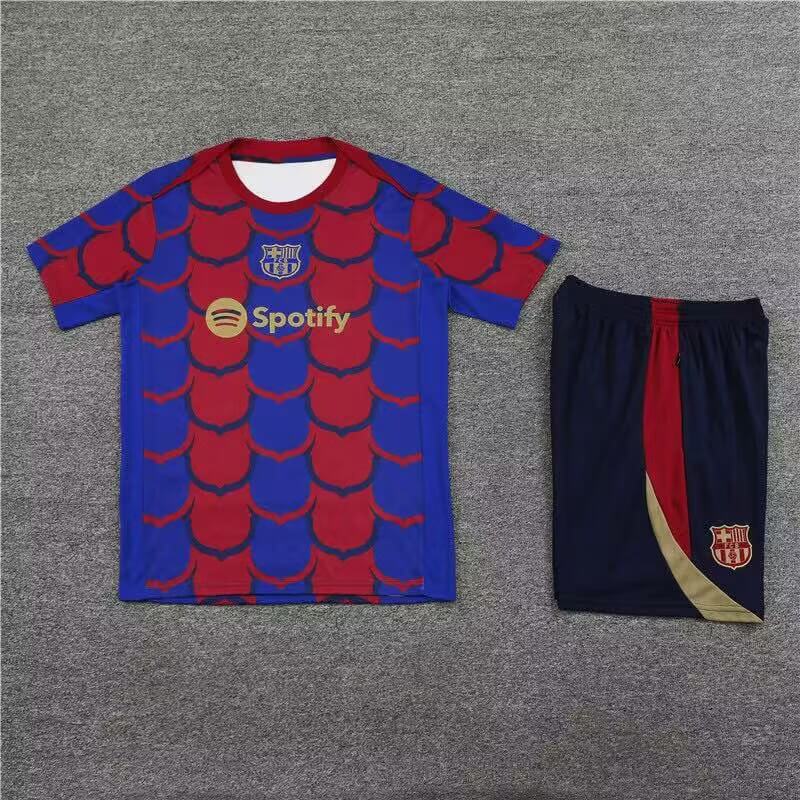 2425 barcelona red and blue camouflage model jersey