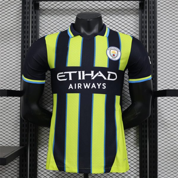 Manchester City Second Guest Black And Yellow 2425