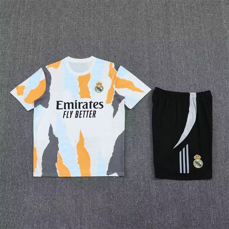 2425 Real Madrid white and orange camouflage model jersey