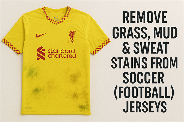 Remove Grass, Mud & Sweat Stains from Football Jerseys