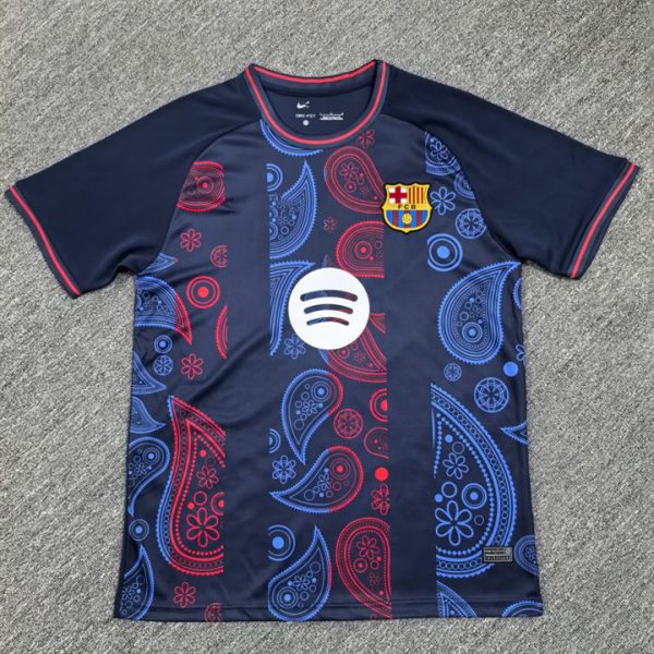 24-25 Barcelona Special Edition Training Uniform Blue Jersey