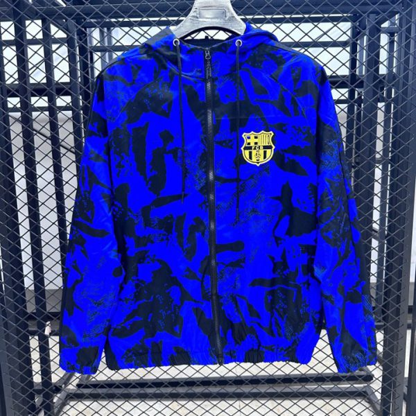 25 Season Barcelona Hooded Windbreaker