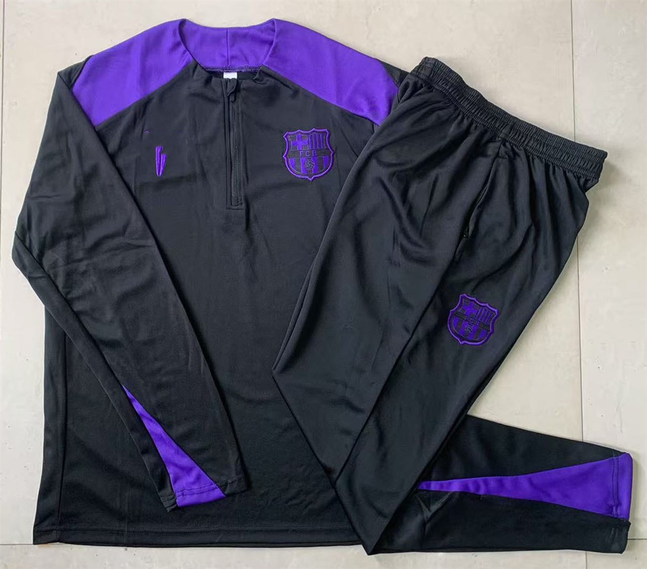 Barcelona Half Labase Black Tracksuit 2526