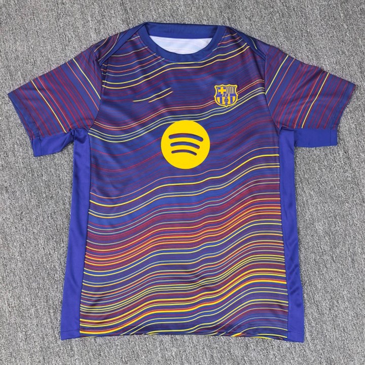 Barcelona Special Edition 5 Colorful Blue Jersey 2526