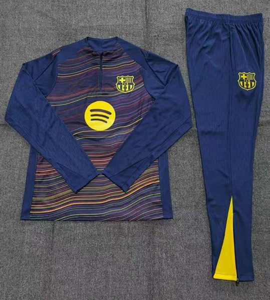 Barcelona Training Uniform Yellow Blue Tracksuit 2526