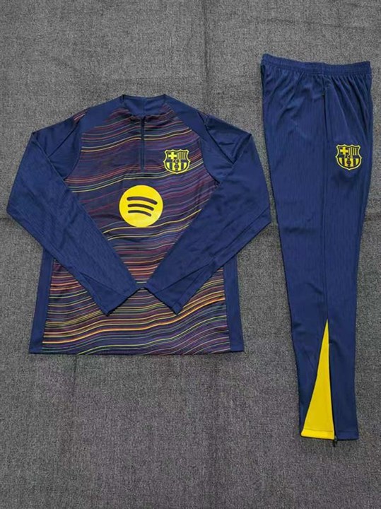 Barcelona Training Uniform Yellow Blue Tracksuit 2526