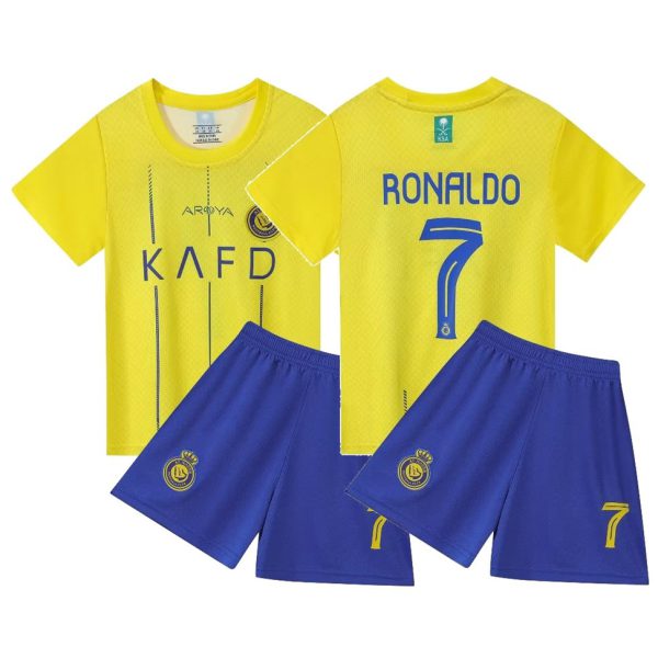 Al-Nassr Victory Home Kids Football Kit No. 7