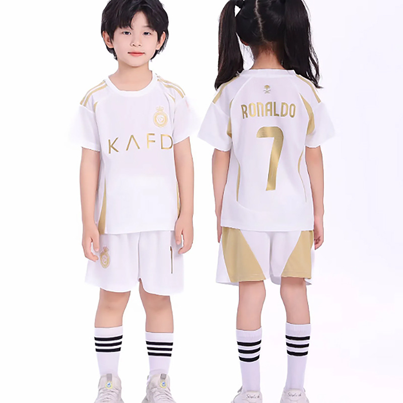 Al-Nassr Victory White Kids Football Kit No. 7