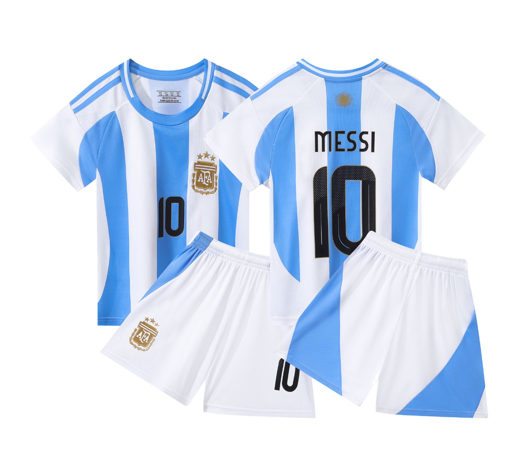 Argentina Home Kids Football Kit No. 10
