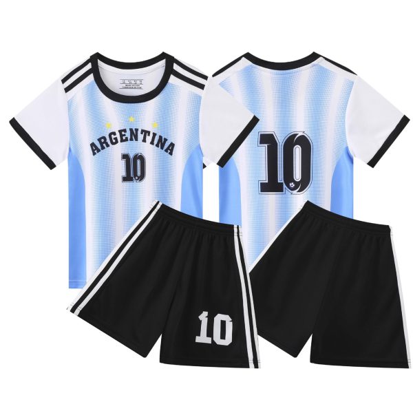 Argentina Training Kids Football Kit No. 10