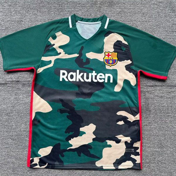 Barcelona Green Camo Jersey