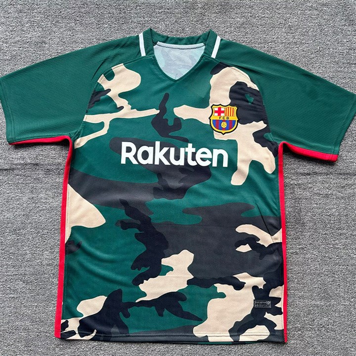 Barcelona Green Camo Jersey