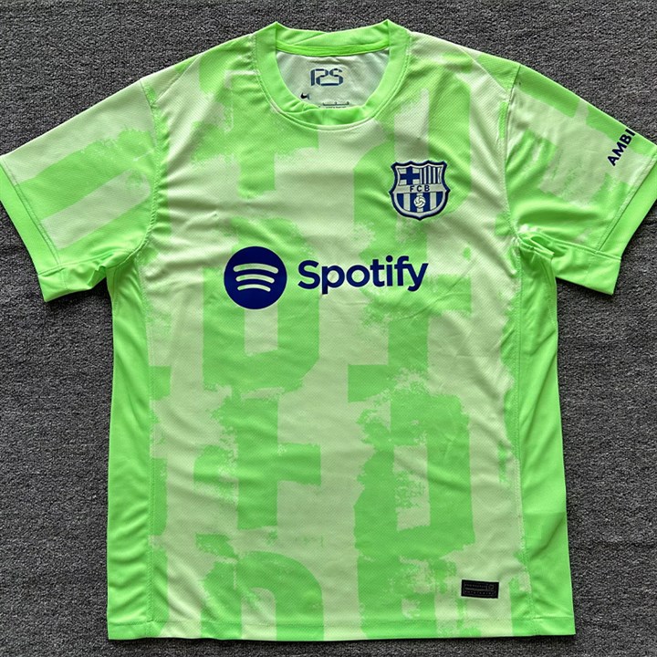 Barcelona Neon Green Spotify Jersey