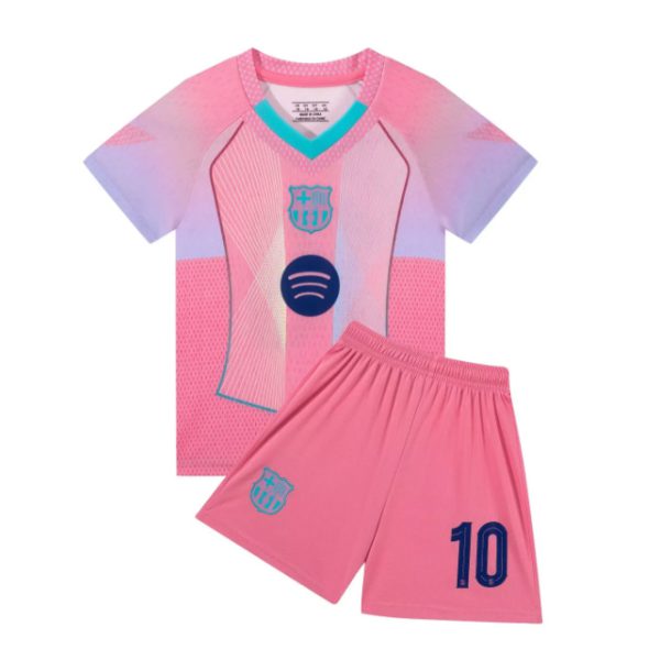 Barcelona Pink Yamal Kids Football Kit No. 10