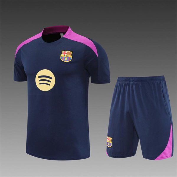 Barcelona Royal Blue Short-Sleeved Training Uniform Kit