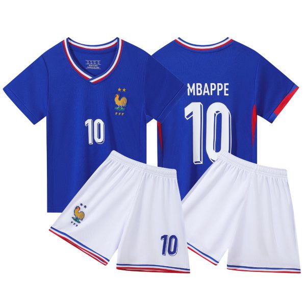 France Home Kids Football Kit No. 10
