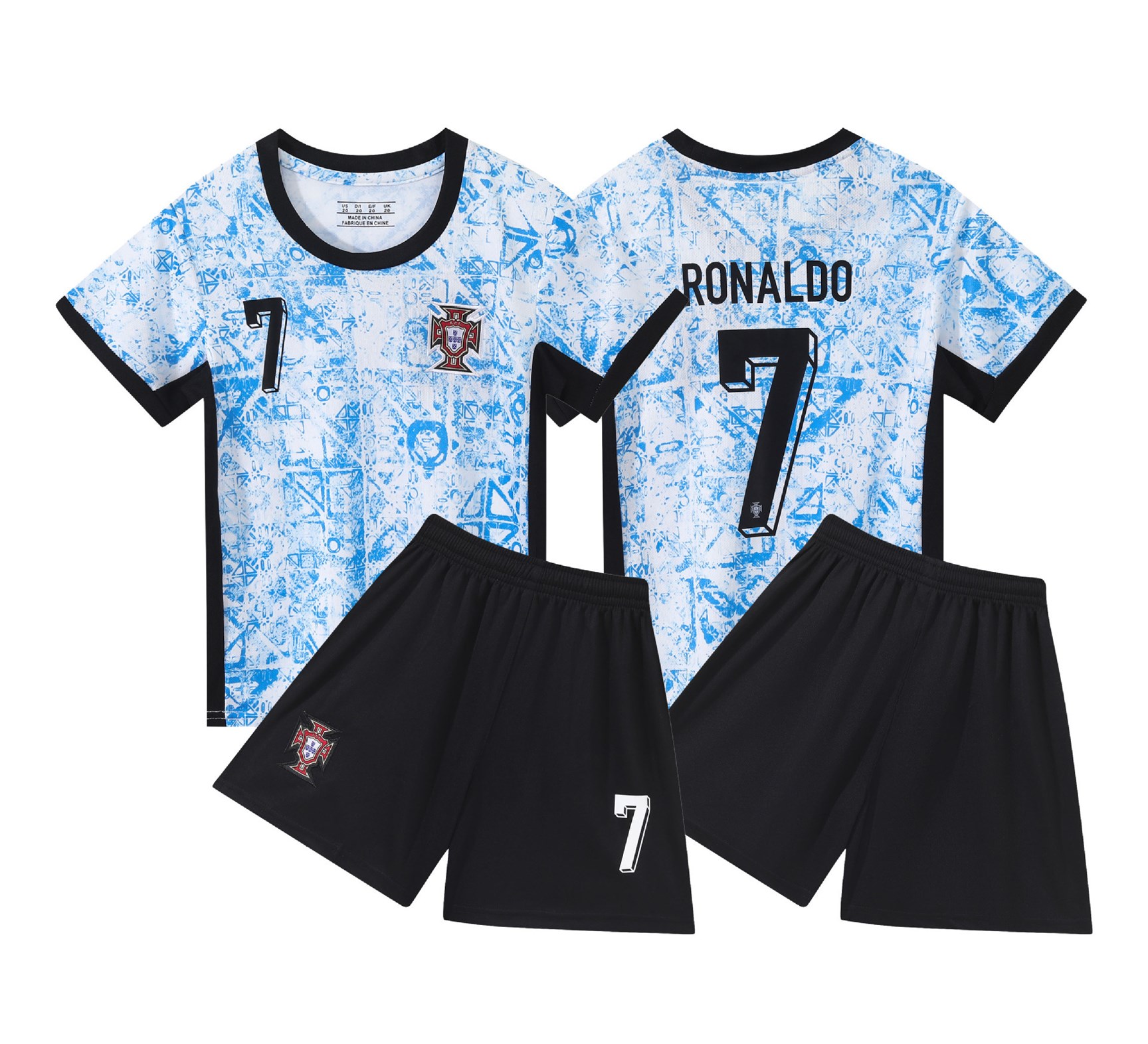 Portugal Away Kids Football Kit No. 7