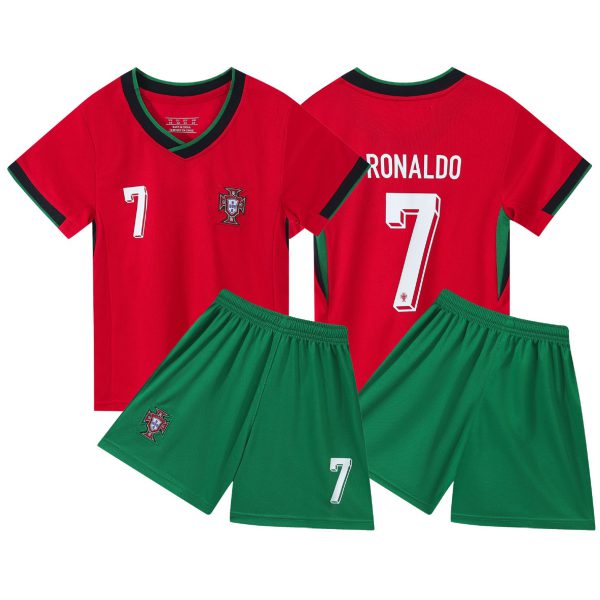 Portugal Home Kids Football Kit No. 7
