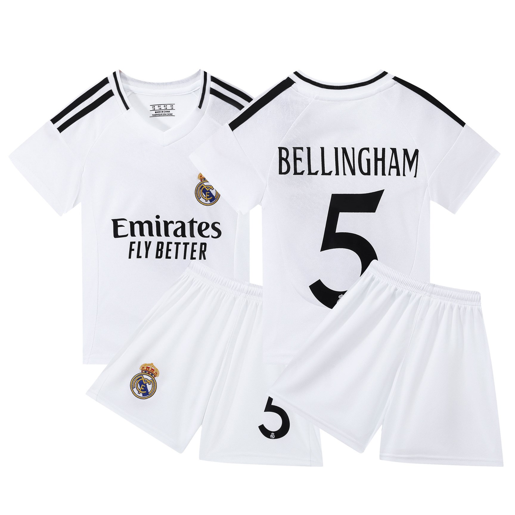 Real Madrid Home Kids Football Kit No. 5