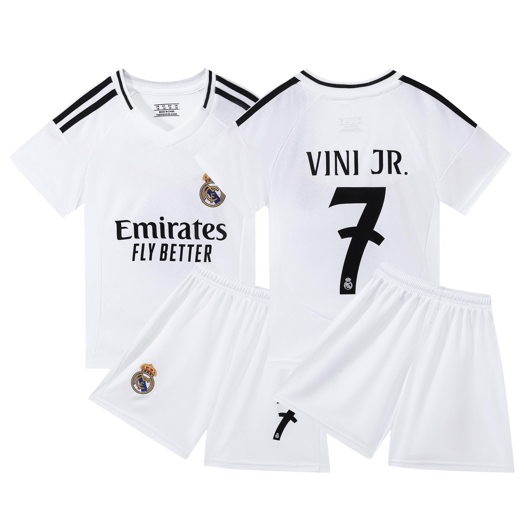 Real Madrid Home Kids Football Kit No. 7