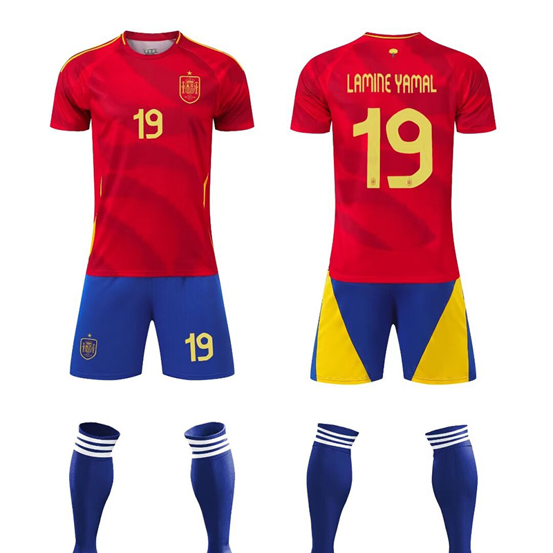Spain Home Kids Football Kit No. 19