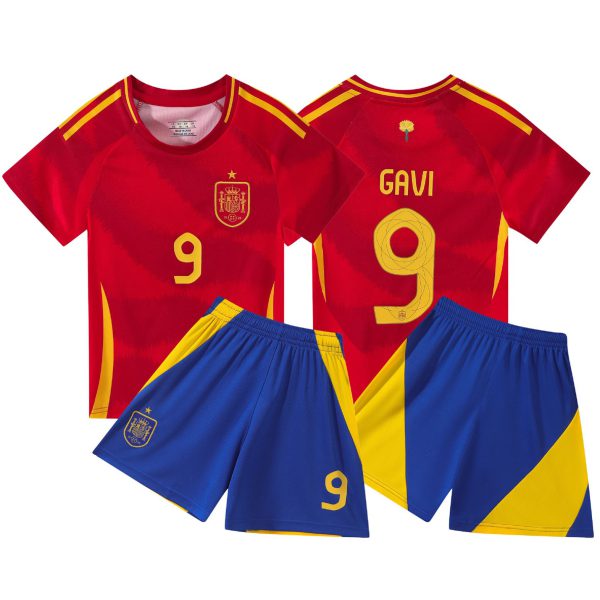Spain Home Kids Football Kit No. 9