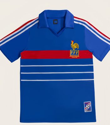 1984 France Home Retro Football Jersey