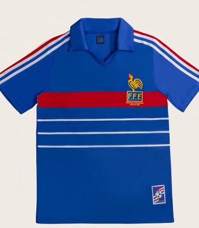 1984 France Home Retro Football Jersey