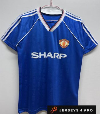 1988–1990 Manchester United Second Away Retro Football Jersey
