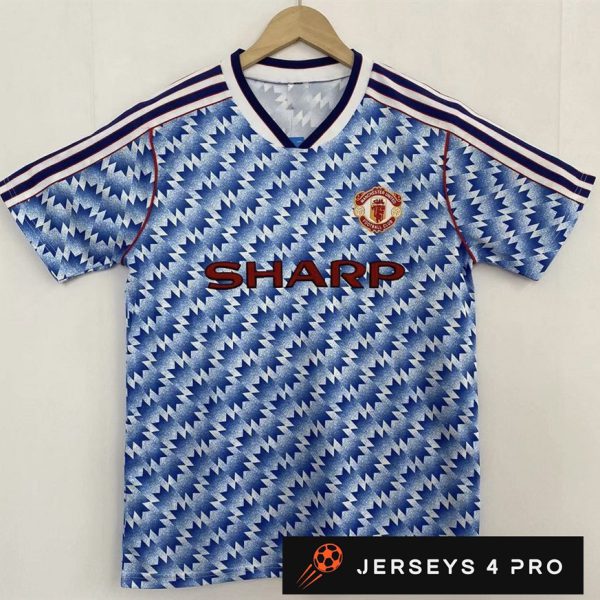 1990–1992 Manchester United Away Retro Football Jersey