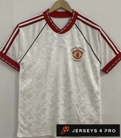 1991 Manchester United Away Retro Football Jersey