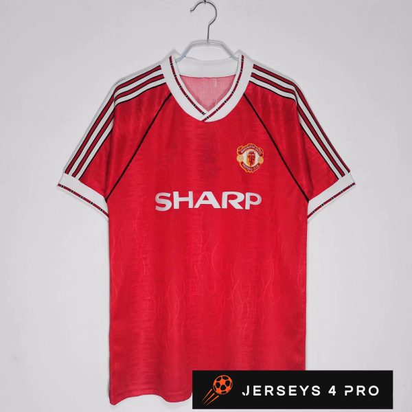 1991–1992 Manchester United Home Retro Football Jersey