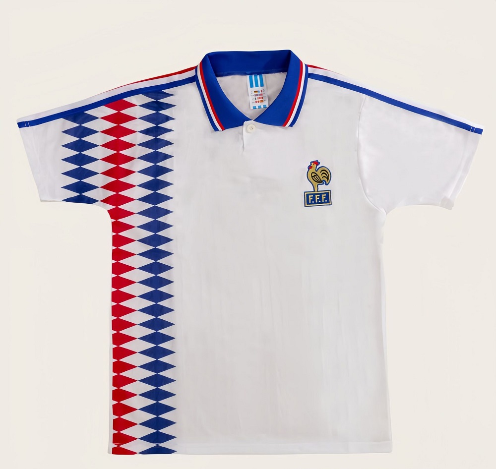 1994-france-away-retro-football-jersey 1994 France Away Retro Football Jersey
