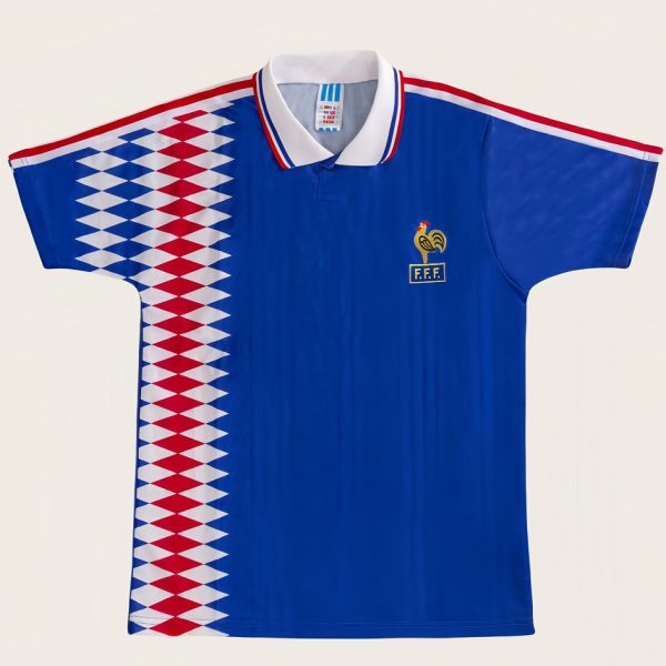 1994 France Home Retro Football Jersey