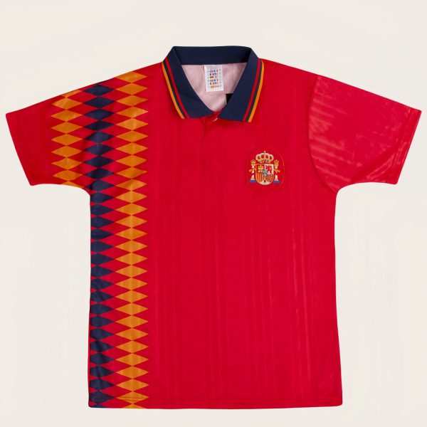 1994 Spain Home Retro Football Jersey