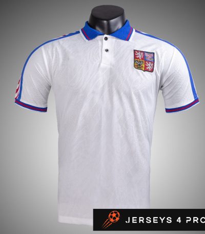 1996 Czech Republic Away Retro Football Jersey