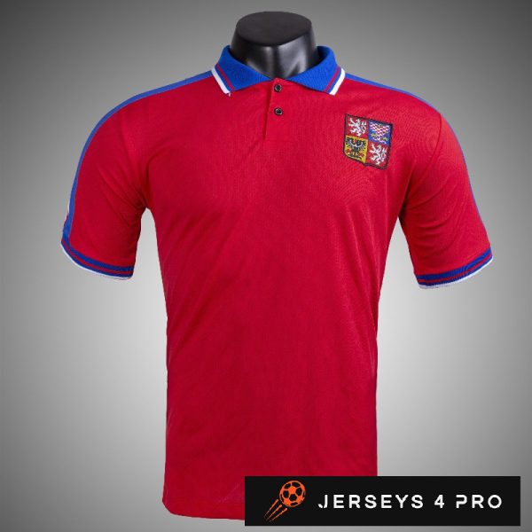 1996 Czech Republic Home Retro Football Jersey