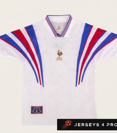 1996 France Away Retro Football Jersey