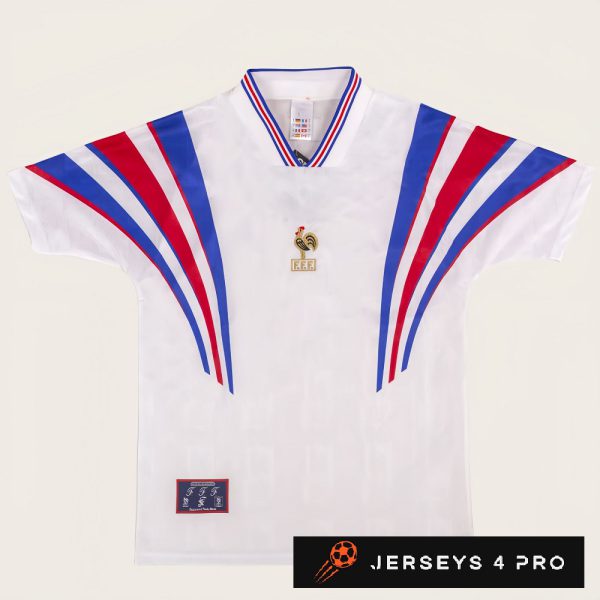 1996 France Away Retro Football Jersey
