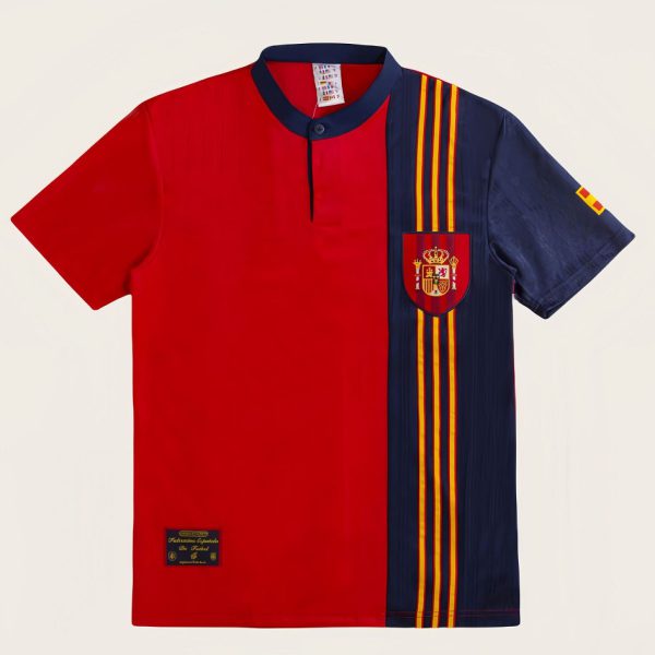 1996 Spain Home Retro Football Jersey