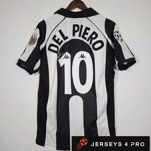1997–1999 Juventus Home No.10 Del Piero Retro Football Jersey