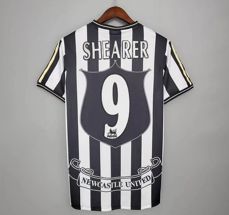 1997–1999 Newcastle Home No.9 Shearer Retro Football Jersey