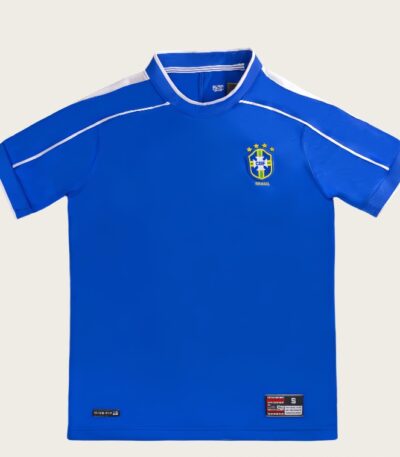 1998 Brazil Away Retro Football Jersey