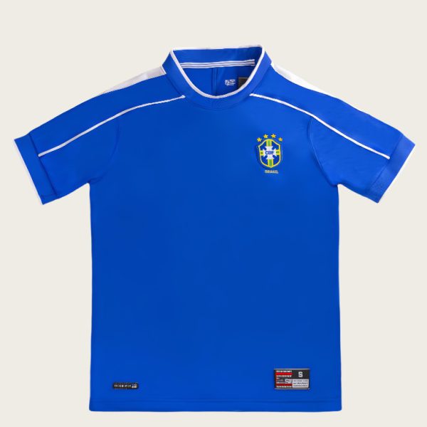 1998 Brazil Away Retro Football Jersey