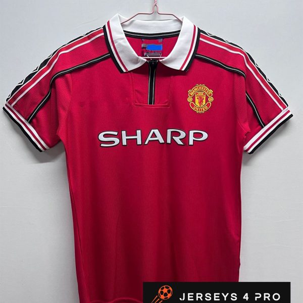 1998–1999 Manchester United Home Retro Football Jersey