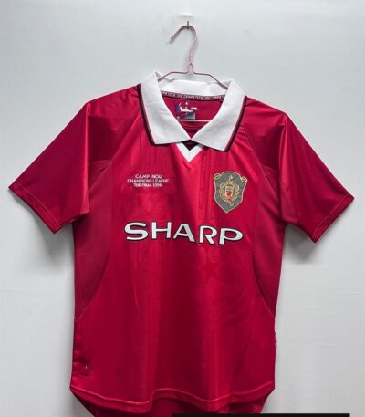 1999–2000 Manchester United Home Retro Football Jersey