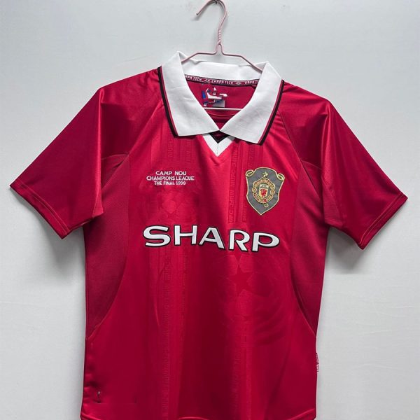 1999–2000 Manchester United Home Retro Football Jersey